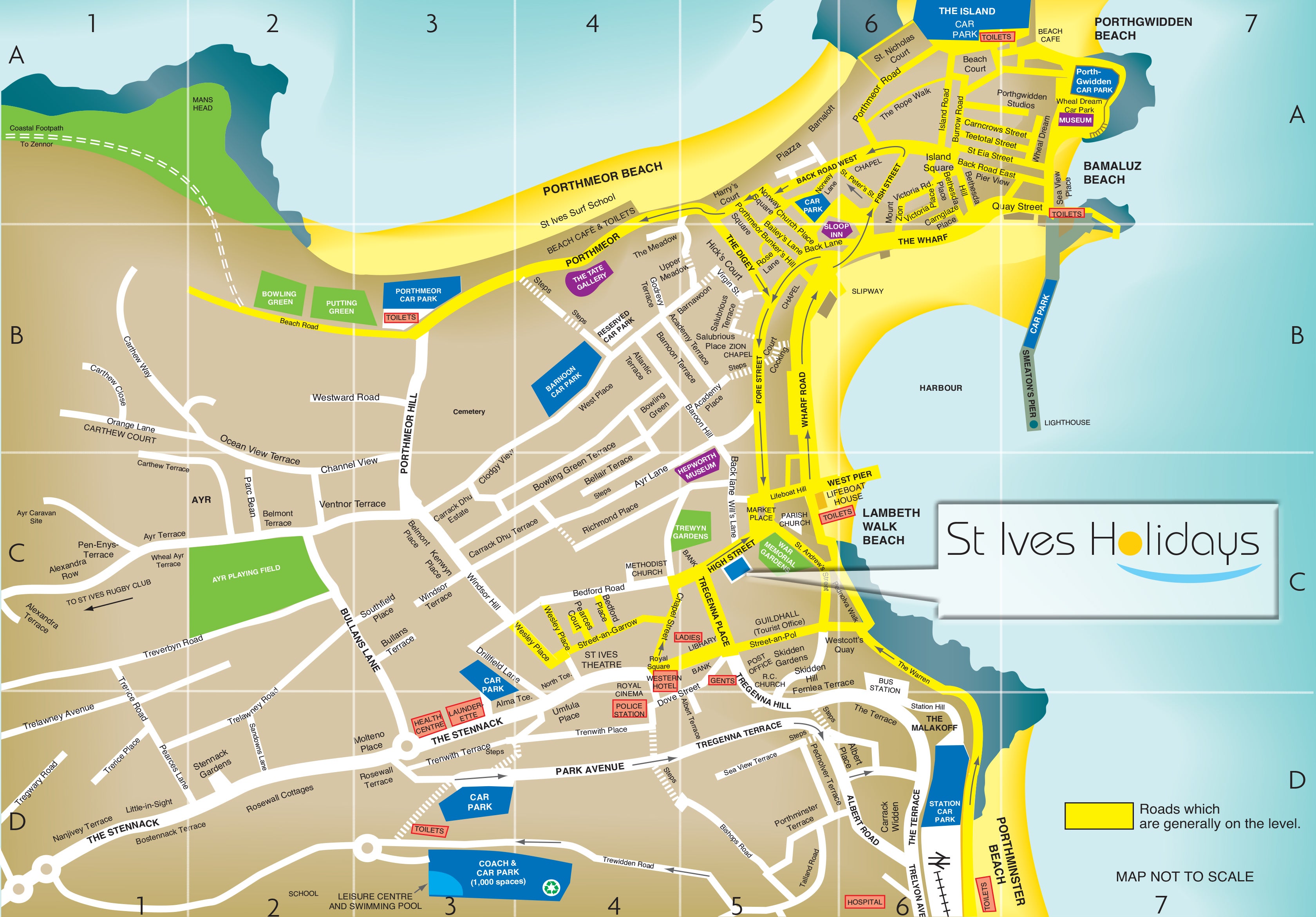 St Ives Town Map