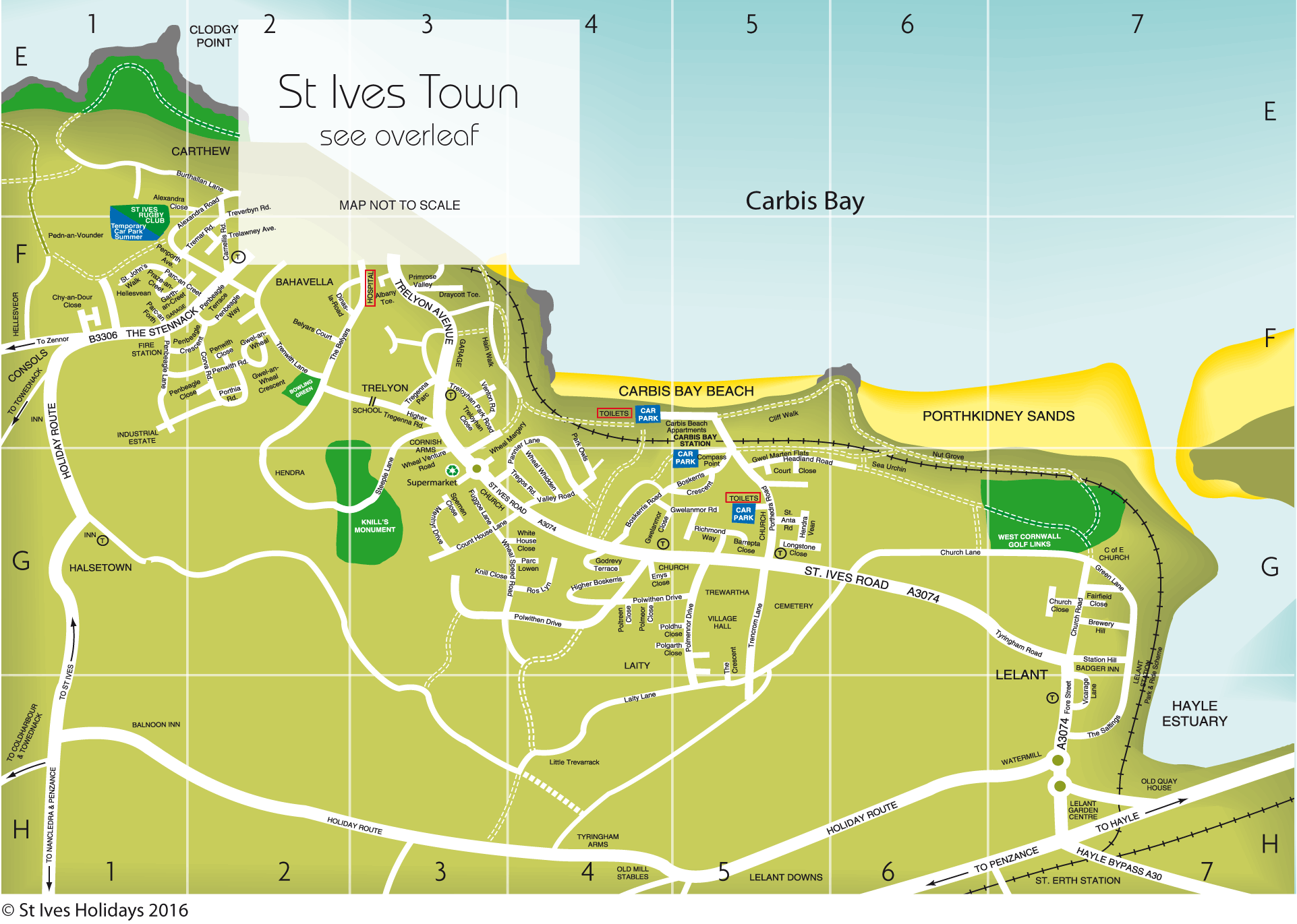 St Ives Area Map